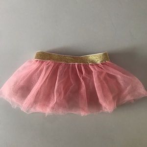 Pink With Gold tutu 6-9 months size